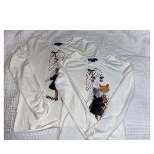 Cute matching white shirts 🤍 2 for $14